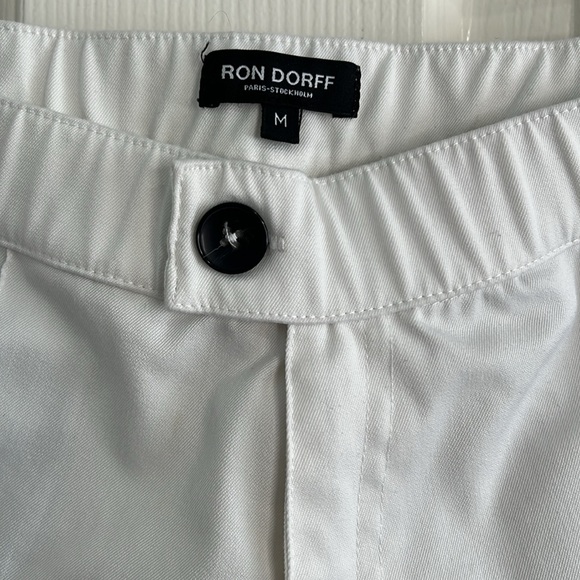 Ron Dorff white & navy tennis shorts men’s size medium - Picture 4 of 10